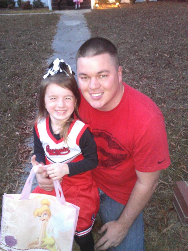 Sgt. Brandon Lively and his daughter Caidence Lively - From Nina