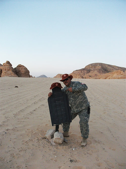 This is a pic of me while deployed to Egypt in the Sinai Desert - Brian 