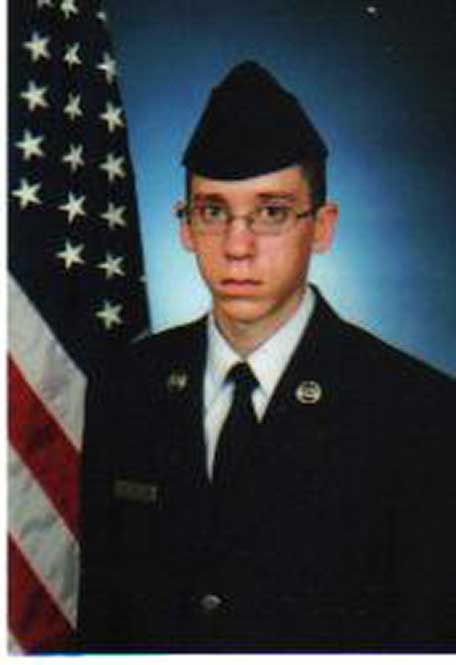 United States Air Force Airman First Class Ian Hewston after finishing up boot camp in 2007