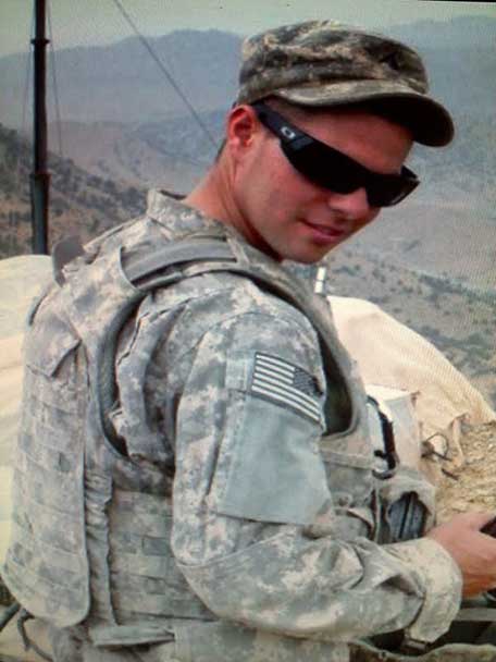 PFC James Alley while on deployment in Afghanistan