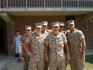 USMC Lance Corpal Christopher Torres, Matthew Wolford, Arthur Prez, Ej Panking and James Tomlinson
