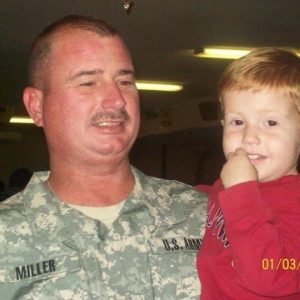 Sgt. Richard Miller (US army) and his son Luke Miller - From Nina