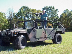 Here's Kenneth Wayne Allen, Jr. USMC with what he affectionately calls, "a toy."