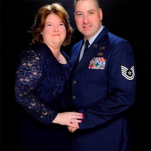 TSgt retired James Berger and wife Kimberly