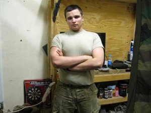 Jessie James Garner of the National Guard from Wellsburg, IA currently serving in Afghanistan