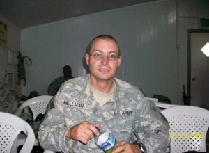 SGT Eddie Hellman of the United States Army Reserve currently serving his 2nd tour in Iraq Everyday missing you but each day gets closer for you to be home Love you always~n~forever Shannon