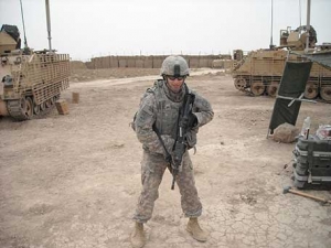 United States Army Corporal Daniel Shelly has served 2 tours in Iraq and is stationed in Graff, Germany