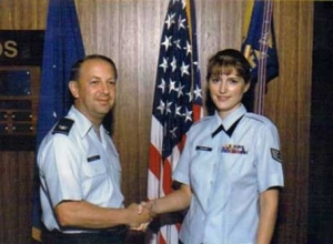 My promotion day in 1988 in the Air Force... - Pauline