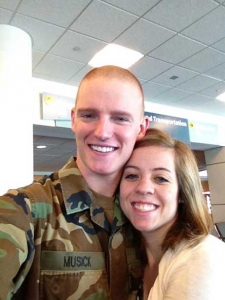 My boyfriend Chris Musick. United States Navy, currently serving in Afghanistan.