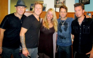 There was no more room in the photo for Jackie Stevens and Mike McNamee to join. Just me and the boys of Parmalee 