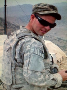 PFC James Alley while on deployment in Afghanistan